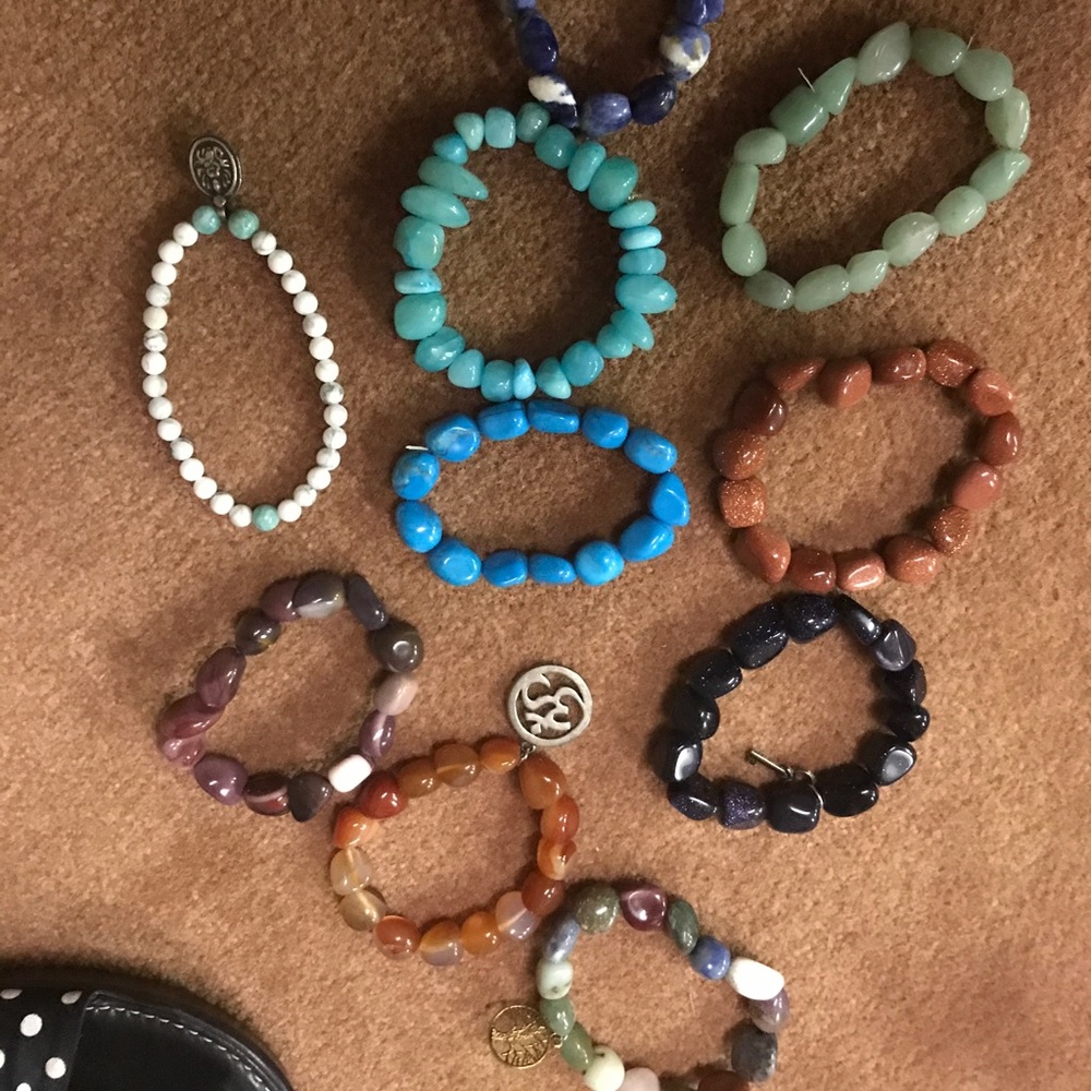 Assorted rock stretchy bracelets